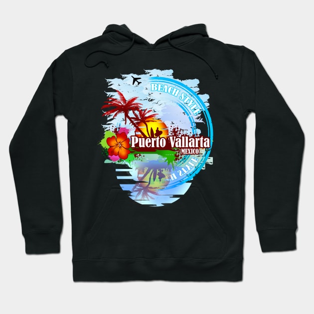 Puerto Vallarta Mexico Hoodie by dejava